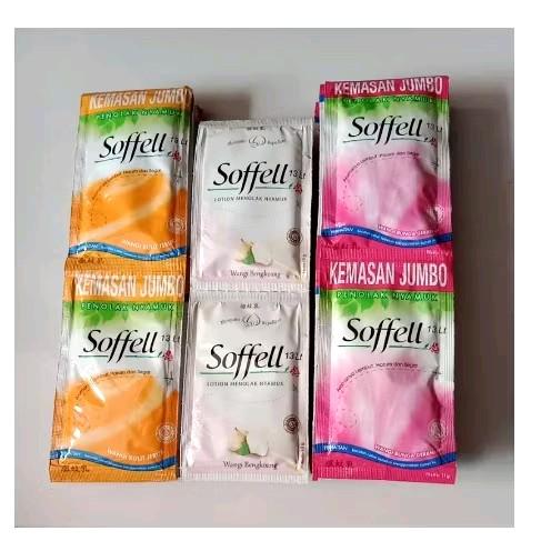 12 Sachet Soffell Lotion Anti Nyamuk Kemasan Jumbo Sachet 10gr 1