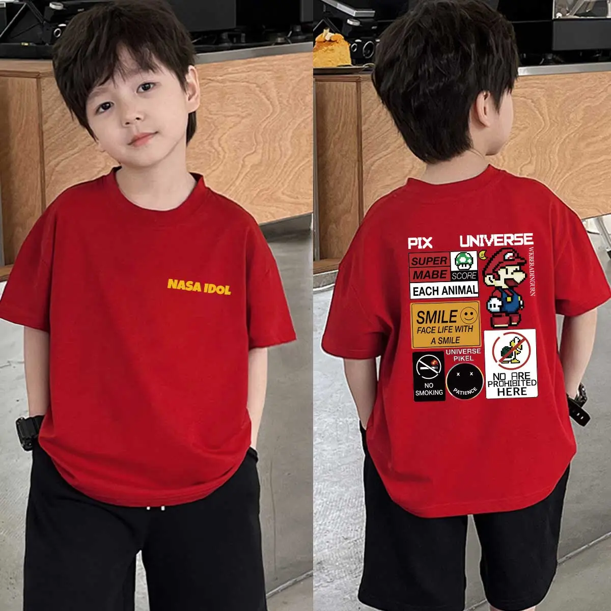 Kaos Tshirt Baju Anak 6-13 Tahun cewek dan cowok Keren Regular Fit  - K056