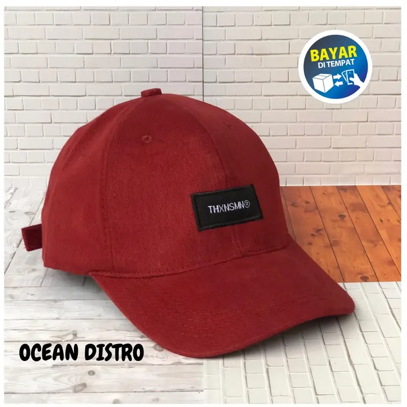 (COD) Topi Distro thanksinsomnia pria Rappel Original premium clip besi anti karat dan 4