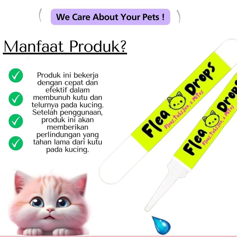 Product Introduction of Tetes kutu sulusi mengatasi segala jenis kutu flea drop anti kutu dengan mudah dan aman DELLO 3