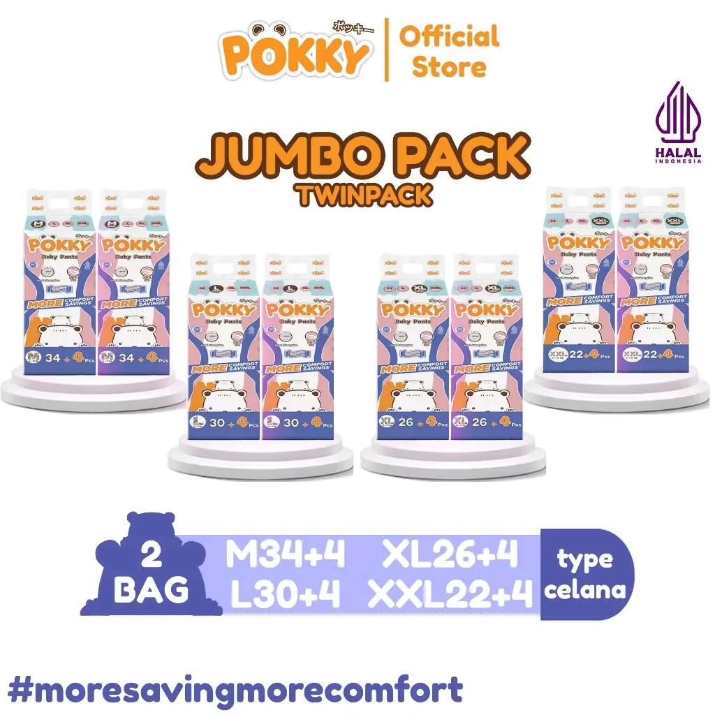 pokky pants paket 2 ball standart Bayi