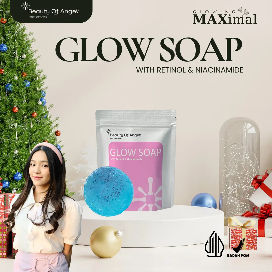 Beauty of Angel Glow Soap Pencerah Kulit Wajah & Badan BPOM transparant soap  mencerahkan dan melembabkan kulit Tubuh Hitam menghilangkan jerawat kusam | mencerahkan kulit instan sabun scrub perawatan kecantikan lulur mandi