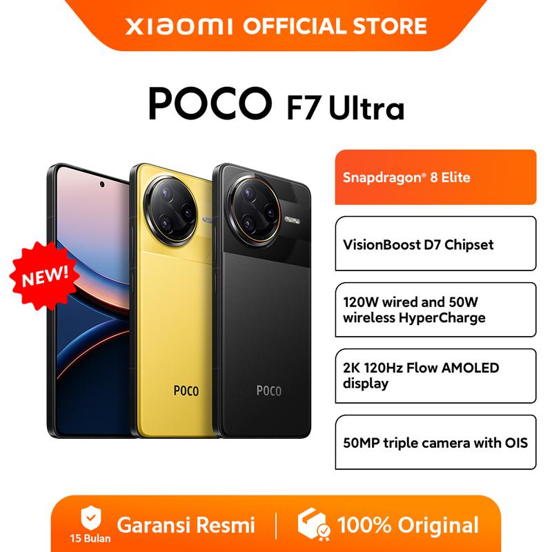 POCO F7 Ultra (12/256GB)(16/512GB) | Snapdragon 8 Elite | VisionBoost D7 Chipset | 120W/50W wireless HyperCharge | 2K AMOLED display [Official Store] 0