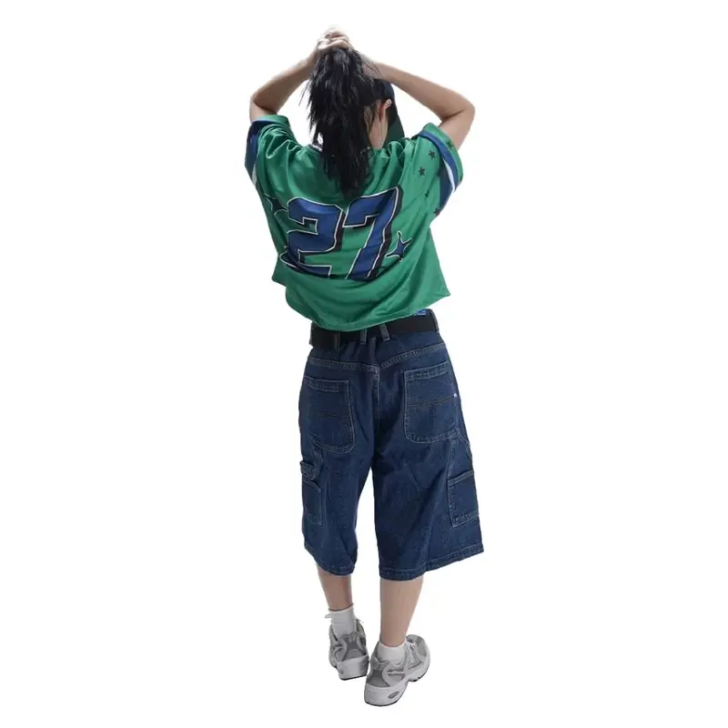 RZQ / 27 / CROP SERIES / Jersey / Oversize / Streetwear / Retro / Vintage / Music / Rugby / Crop Top 3