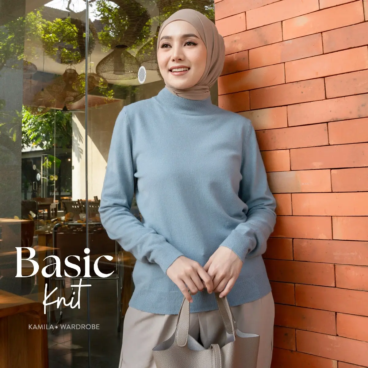 Kamila - BASIC KNIT || Atasan Knit Wanita Basic Polos Bahan Soft Knit Premium