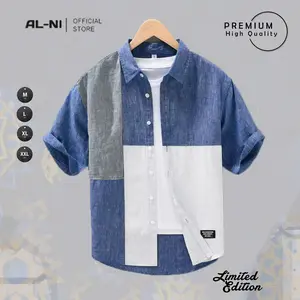 ALNI OFFICIAL STORE - LINO KEMEJA PRIA LENGAN PENDEK KASUAL BAHAN ADEM PREMIUM HIGH QUALITY