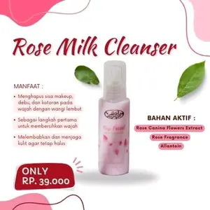 Pembersih Susu Rose untuk Wajah dan Muka