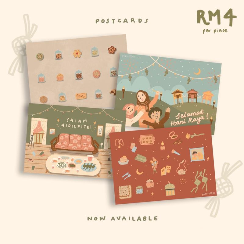 poskad raya 2024 by fleorettes - TikTok Shop Malaysia