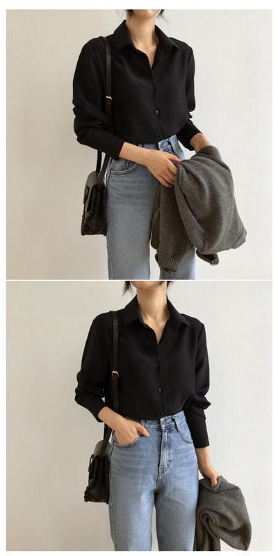 Product Introduction of Korean Style Plus Size Professional OL Shirt Women Casual All-match Loose and Thin Bottoming Shirtblouse Top 37