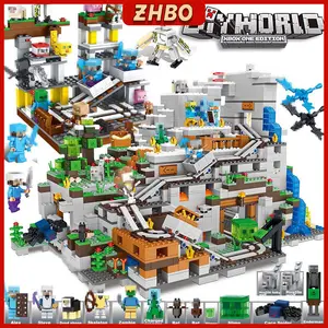 ZHBO Mainan Anak Laki-laki Block Minicraft 3D Puzzle Susun Edukasi Mainan My World Mainan Anak laki laki