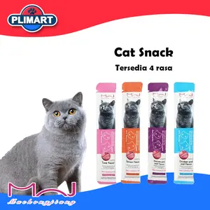 Bixia Cat Snack 16g*100 Tersedia 4 rasa Salmon/Tuna/Chicken/Beef Makanan Basah Kucing Creamy Treats Kucing Cemilan Kucing Penggemuk Snack Kucing
