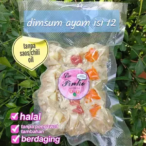 Dimsum ayam isi 12 tanpa saos tanpa chili oil