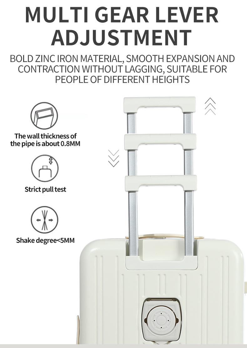 Product Introduction of Ang Travel Box Portable Multi-Function Trolley Boxes na may USB Interface 20/24 pulgada ABS+PC Hard Shell 32