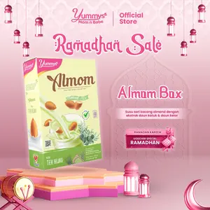 ALMOM MILK Teh Hijau: Minuman Susu Kacang Almond dengan Katuk & Kelor Untuk Nutrisi Sehari-Hari Air Dairy