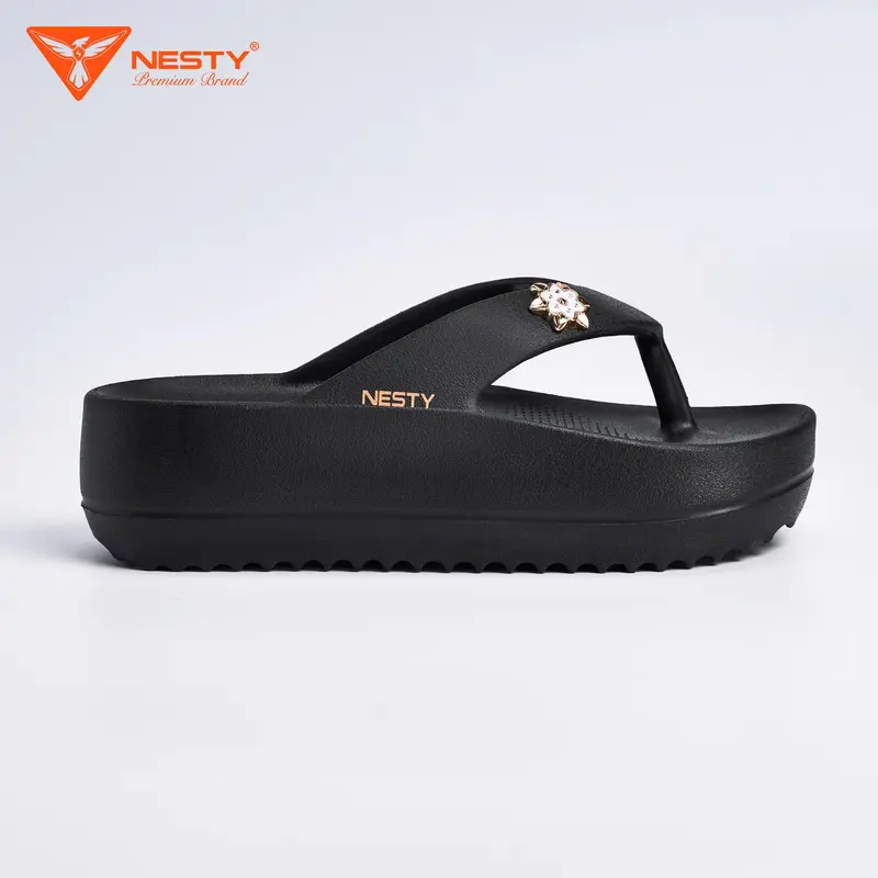 Dép Xỏ Ngón NESTY Đế Cao Thời Trang Kiểu Dáng Basic Chất Liệu EVA Mềm Mại Thương Hiệu NESTY- NE08 1