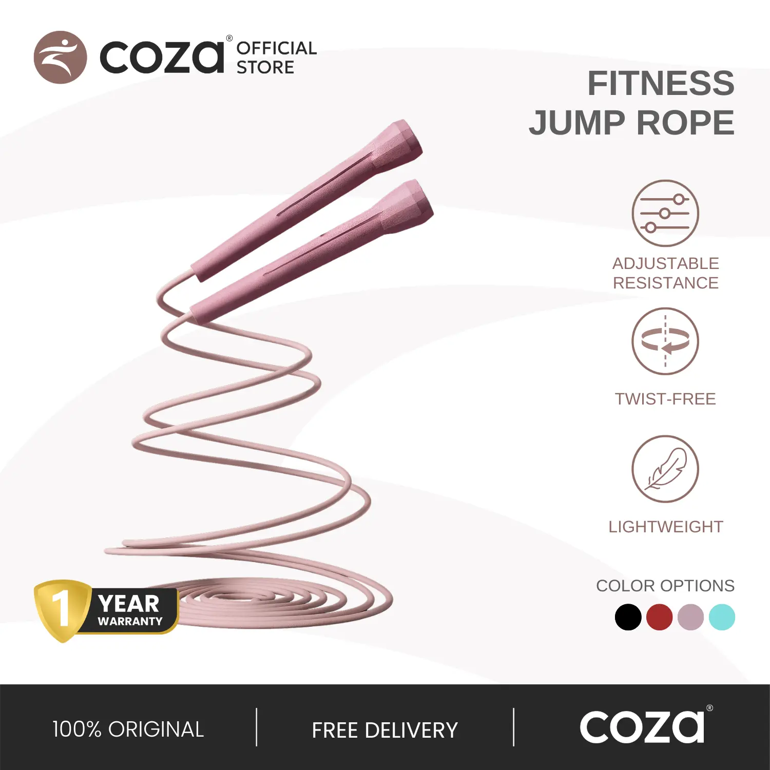 Tali Skipping COZA Lompat Tali Skipping Rope PVC Jump Rope