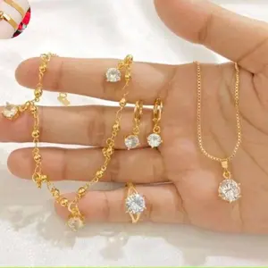 Set Perhiasan Wanita Mata Satu Cantik Awet Menahun Kalung Jade