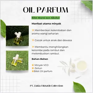 OIL Parfum Pengharum Badan BIBIT PARFUM Minyak Wangi  MIX Zaitun Melembutkan DAN  Tahan wangi lama