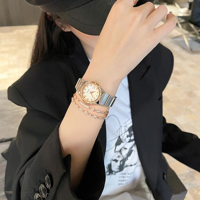 Đồng Hồ Nữ, Phong Cách Thanh Lịch, Không Thấm Nước, Mặt Số Nhỏ Mặt Kính Tinh Khiết, Có Mặt Dây Chuyền Hình Bướm, Hoàn Hảo Cho Mọi Dịp. 3