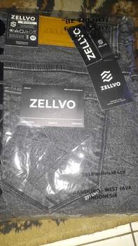 Product Review of ZELLVO  - Celana Jeans JUMBO BLACK SANDWASH Panjang Slimfit Stretch Premium Soft Jeans Nyaman Tebal Melar Santai Distro from A**e 0