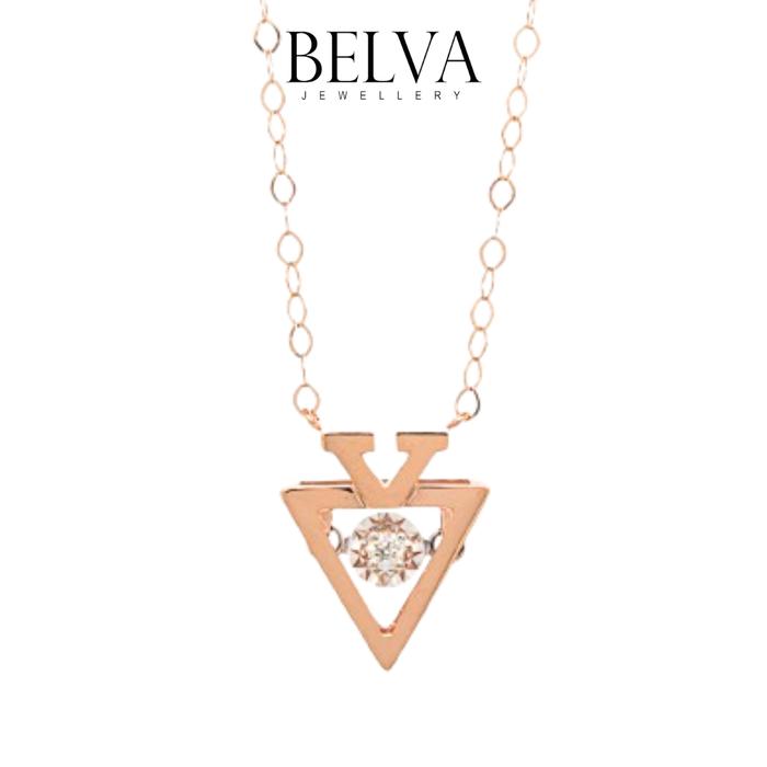 Gambar 1 SET Liontin Berlian & Kalung Italy Rose Gold Pendant - Belva Jewellery dari Belva Jewellery Online Kota Administrasi Jakarta Barat Tokopedia