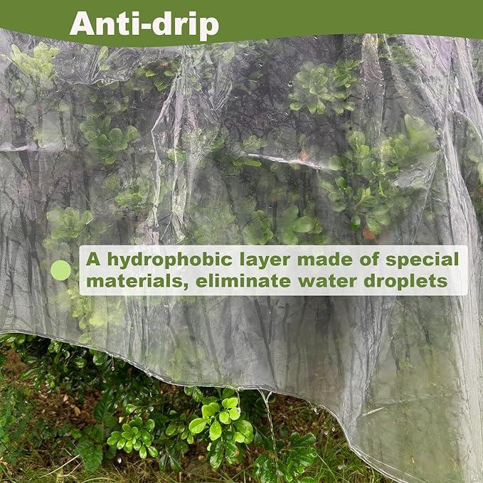Product Introduction of Polyethylene UV Plastic Sheet ( Thickness 150 Microns) Plastic Sheeting Clear Greenhouse Film Use for for Gardening, Farming, Agriculture, Greenhouse , Moisture Barrier and Constructions Multiple Size 3x5M 2x10M,3x10M 3X15M,5x10M 4