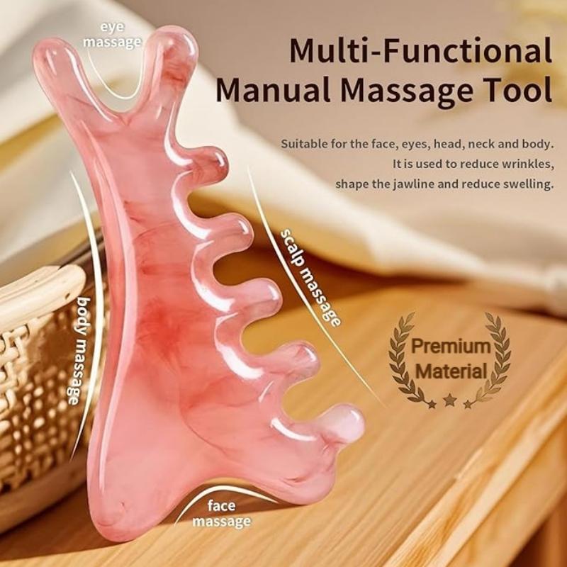  Lược Mát Xa Thiết Kế 4 Trong 1 Màu Hồng Gua Sha Dụng Cụ Massage Mặt Để Mát Xa Đầu Cổ Cơ Thể Và Mặt Dụng Cụ Massage Mắt Giảm Căng Thẳng Cơ Thể Thúc Đẩy Lưu Thông Bạch Huyết Thích Hợp Làm Quà Tặng Cho Phụ Nữ 