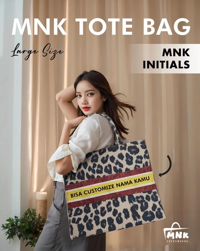 MNK BAG | LARGE SIZE | TOTEBAG NAMA | READY STOK | BISA CUSTOME NAMA | Manukashop_id Kanvas 0