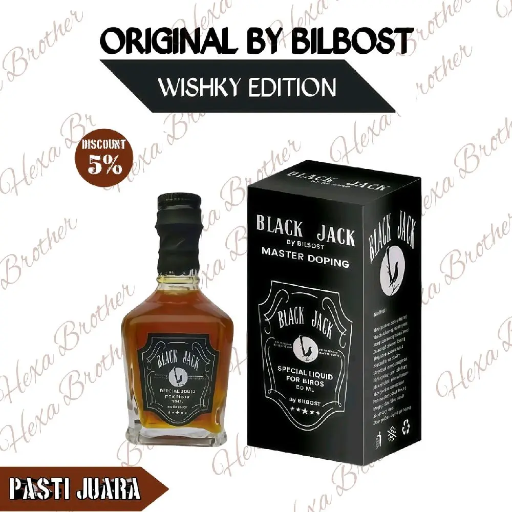 BLACK JACK - Doping Vitamin Burung Premium Limited Edition untuk Semua Jenis Burung Vitamin Lomba 50ml