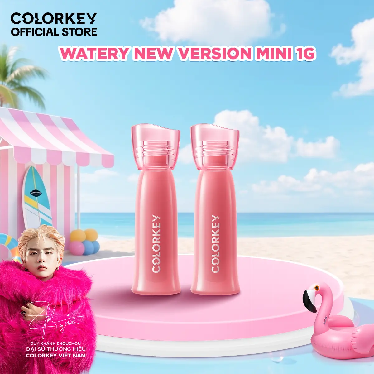[VIÊN VIBI] COMBO 2 Son Mini 1g Son Soft Matte Water Tint COLORKEY Phiên Bản Nâng Cấp | BigBuy360 - bigbuy360.vn