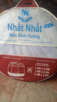 Product Review of Màn Chụp Ngủ Chống Muỗi Tự Bung Đỉnh Vuông Cao Cấp HT Bedding, Kích Thước 1m2-2m2, Màu Xanh/Hồng/Nâu from h** b** t** 0