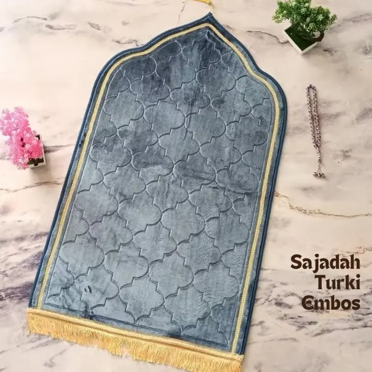 Sajadah Kubah Busa (POLOS) Turki Tembal Premium Minimalis - Sajadah Anti Slip Motif