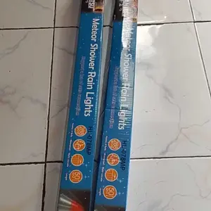 [HAO] Lampu Meteor LED Merah-Putih 50cm 8 Batang / Lampu Hujan Meteor RGB Jatuh Salju Taman Hias MerahPutih