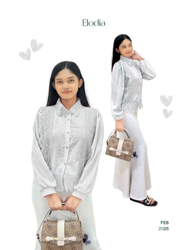 New Atasan Wanita Burkat Fashion Import 1