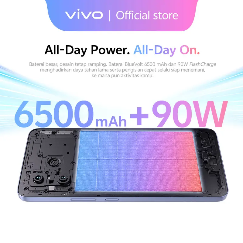 [ONLINE EXCLUSIVE] vivo V60 Lite 4G (8/128) 50MP Sony Camera, 6500 mAh + 90W FlashCharge, Bypass Charging, AI Four-Seasons, SGS 5-Star Drop Resistance