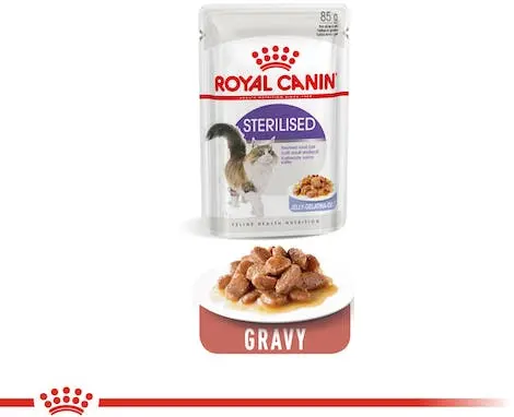 Royal Canin Wet Range Sterilised Adult (85g x 12 pouches) Wet Cat Food Pouch