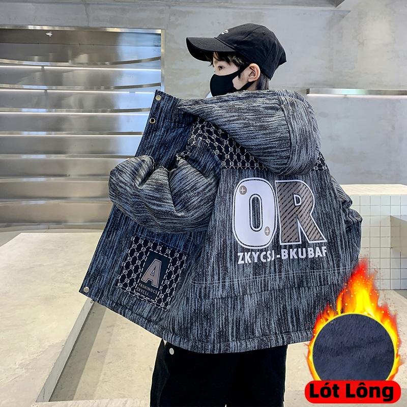 Áo Khoác Gió Bé Trai Màu Vàng Đen Có Mũ Chống Gió | Áo Khoác Thu Đông Bé Trai Thời Trang | Size 120–170