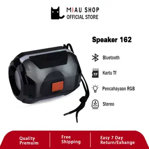Speaker Bluetooth Wireless Bass Speaker Portable Outdoor Lampu Rgb Suara Jernih Tf Card Usb