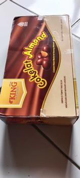 Product Review of Dking coklat almond isi 4 toples ( COD )  kacang almond utuh lapis coklat from y**1 1