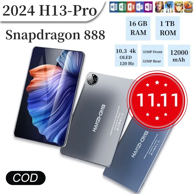 （11.11 Promosi）2024 5G matepad H13 Pro 10.3" Tablet [16GB+1TB] | Pengalaman Pro Layaknya PC | 120Hz OLED Real Color FullView Display | Ultra-tipi