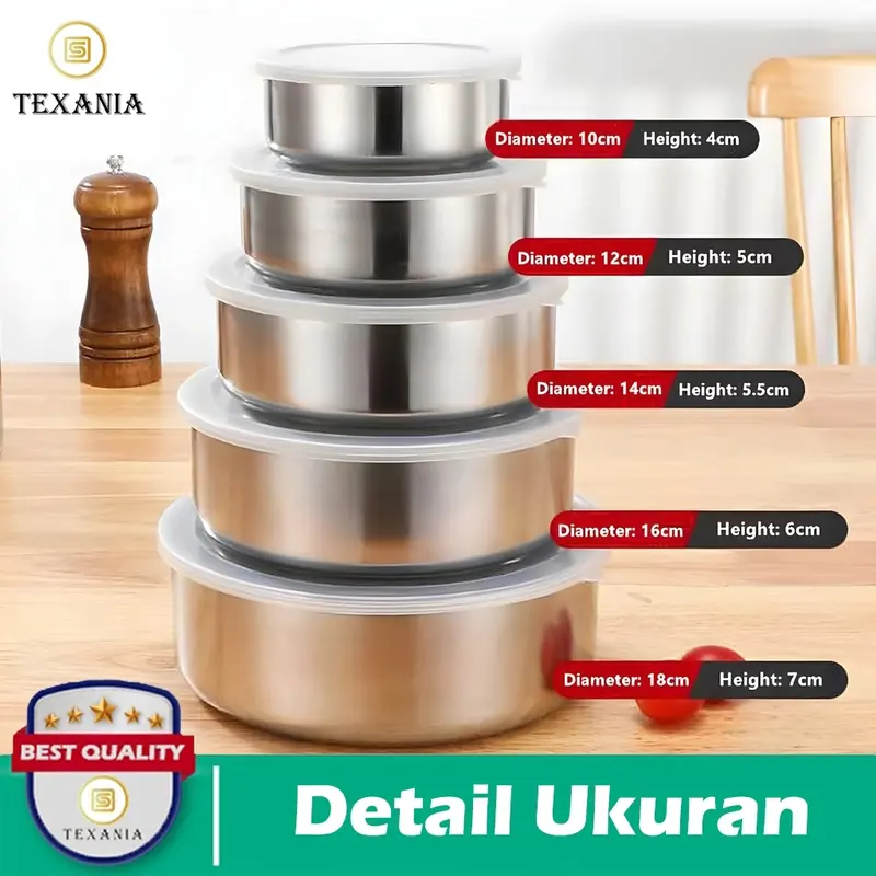 FRESH BOX RANTANG SUSUN STAINLESS / RANTANG 5 SUSUN STAINLESS (FREE BUBLE WRAP) Rantang susun paling 2