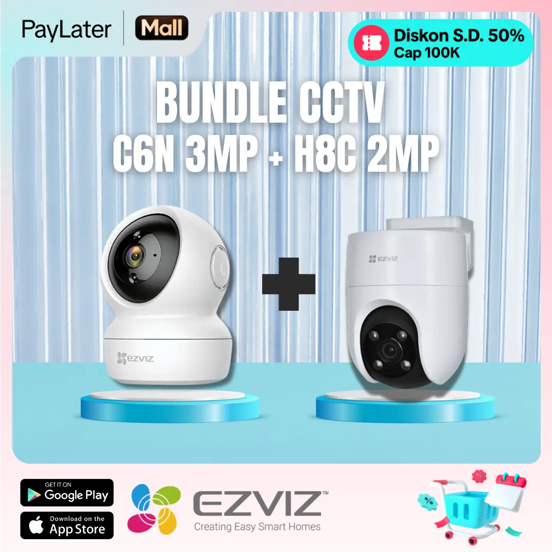 (PROMO BUNDLE) EZVIZ C6N 3MP (INDOOR) + H8C 2MP (OUTDOOR)