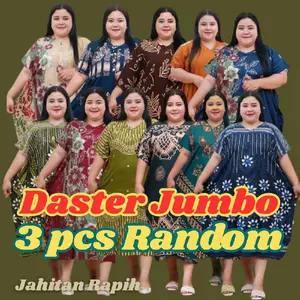 Paket 100 rb Dapat 3 pcs Daster Jumbo Ld 125 Bahan Adem Nyaman Di Pakai Istirahat