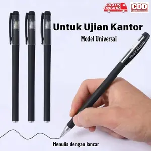 (BISA COD) 1 PCS Pulpen Gel 0.5mm Jarum Tabung Tanda Tangan Pulpen Alat Tulis Sekolah Pulpen Tinta Hitam Perlengkapan Kantor  Pulpen Gel 0.5mm