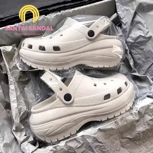 Santal Sandal Kodok Wanita Kekinian Sandal Jelly Wanita Selop Sandal Baim Sandal Wedges Platform
