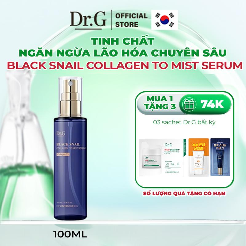Tinh chất dạng xịt khoáng căng bóng Dr.G Black Snail Collagen To Mist Serum 100ml