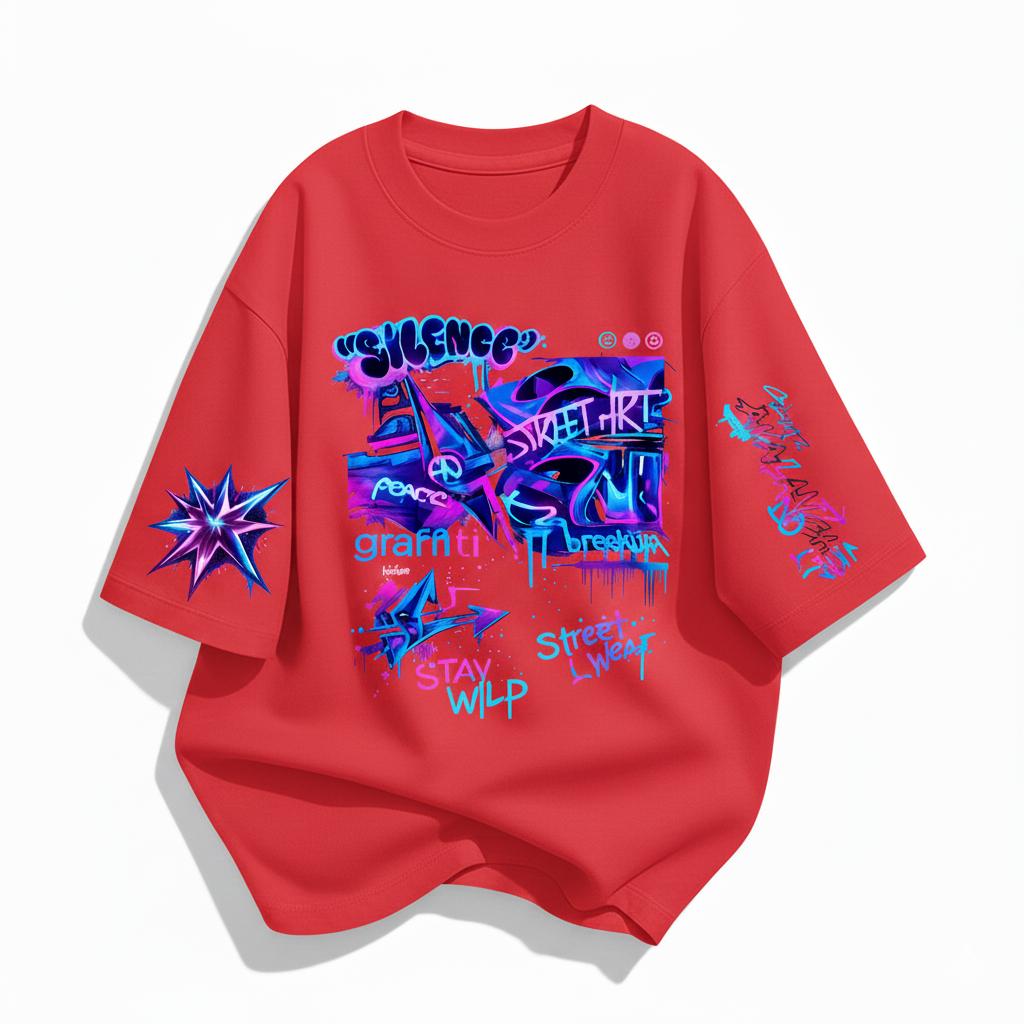 Kaos Distro Oversize Unised Pria Wanita Graffiti After Dark Streetwear Jersey Hitam Putih Biru Merah Cowok Cewek Atasan vintage retro lengan pendek style kekinian