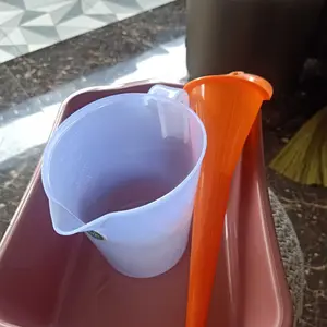 paket alat servis ganti oli mesin motor/mobil 3in1 wadah oli corong oli gelas takar 1000ml dan 500 ml Engine