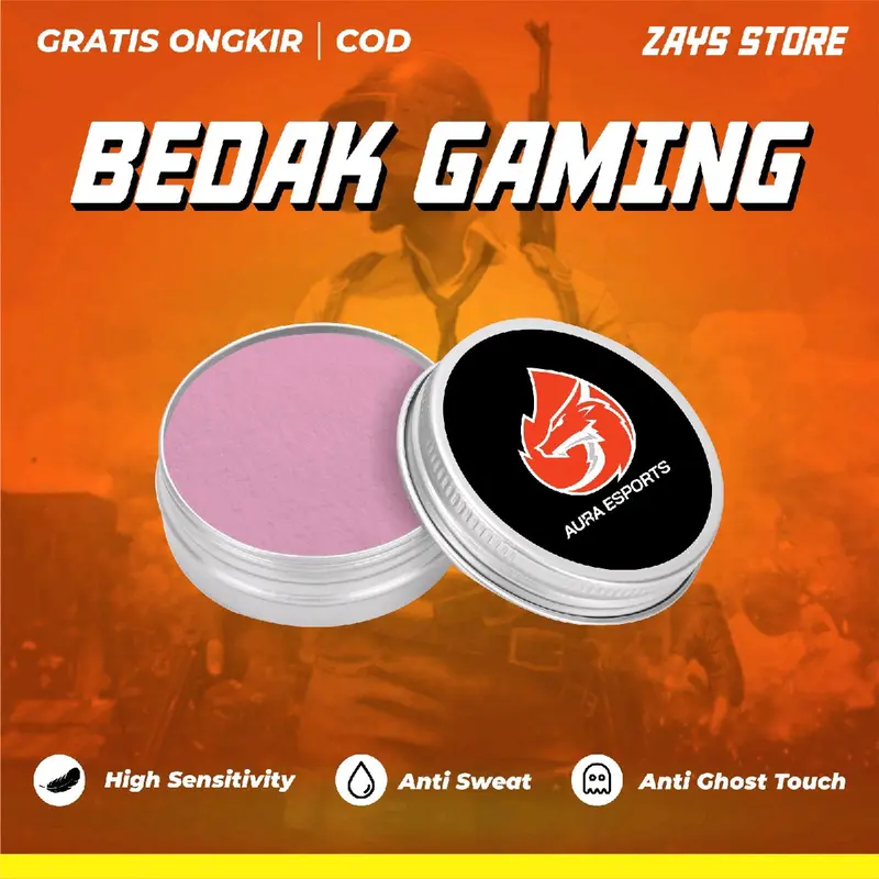 super licin bedak Gaming Aura Premium Super Responsif Anti Swet - Aksesoris Gaming - Powder, Game 0
