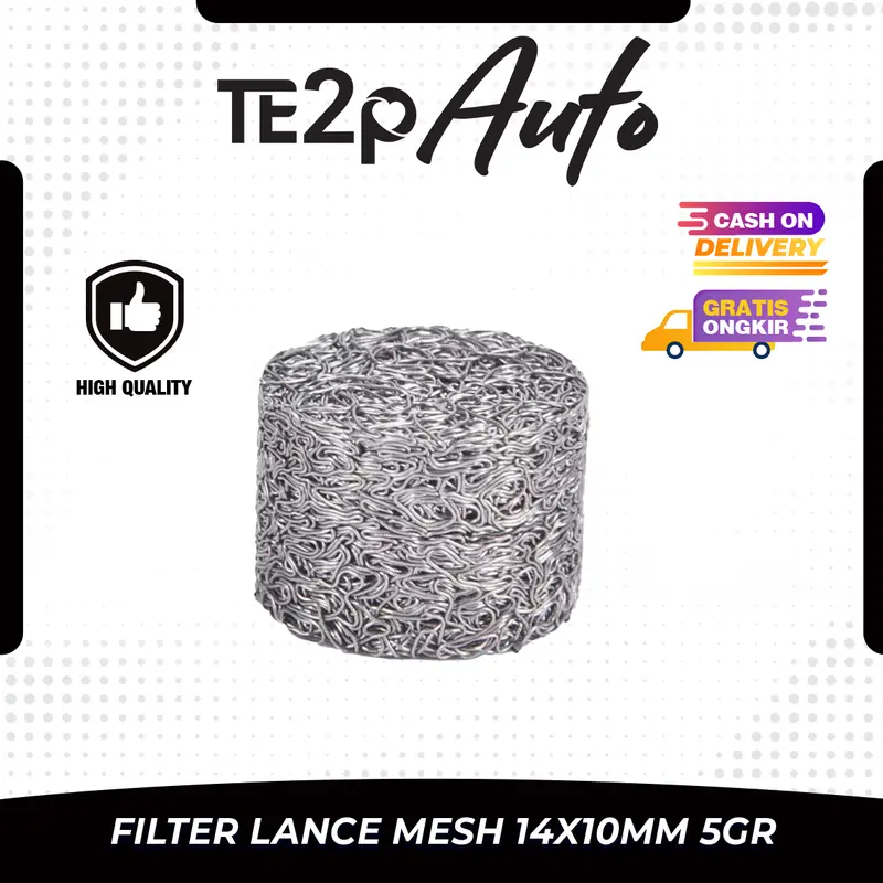 Te2p Auto Mesh 5 Gram Filter Pembuat Busa Foamlance Mesin Jet Cleaner Pencuci Bertekanan Tinggi - Mesh 5gr Wire Steel For Foam Lance Tabung Salju Botol Nozzle Pembuat Sampo Shampoo Busa Salju 0